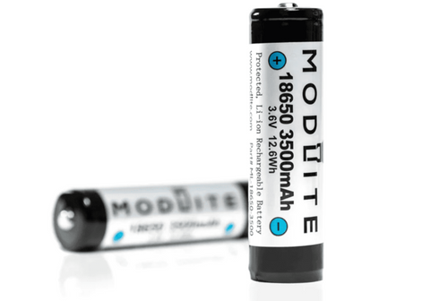 Modlite 18650 3500mAh Protected Cell Battery 2-Pack rechargeable batteries