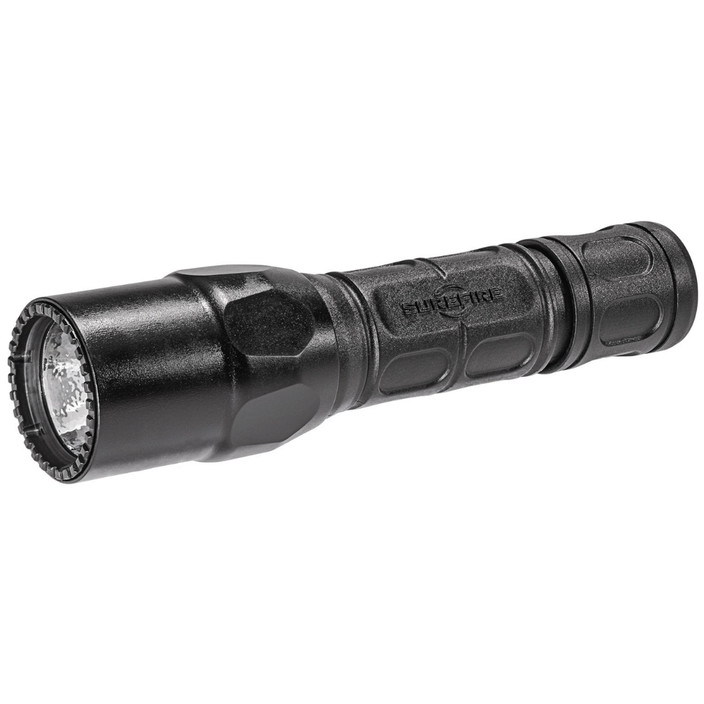 SureFire G2X Pro dual-output LED flashlight, black, 600/15 lumens, durable tactical design