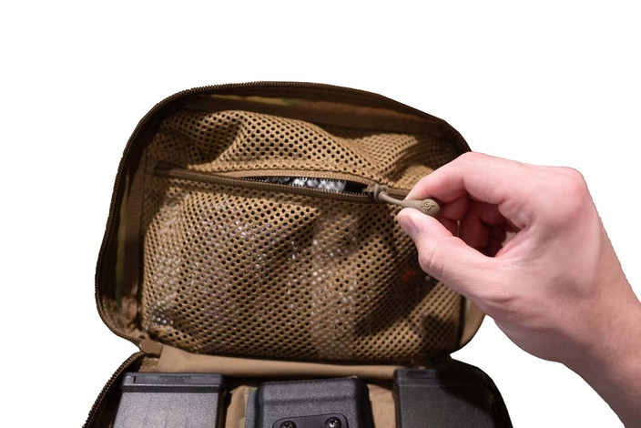 Zipper Pull Tab on bag