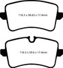 Yellowstuff balatas traseras Audi A6/A7/A8