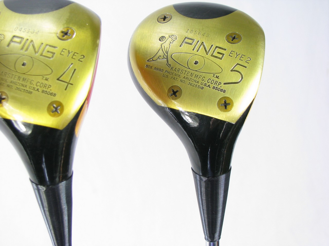 NO GOLF キルティング セットアップ Set of Ping Eye2 woods 1, 3, 4, 5, with Steel ZZ Lite Shafts