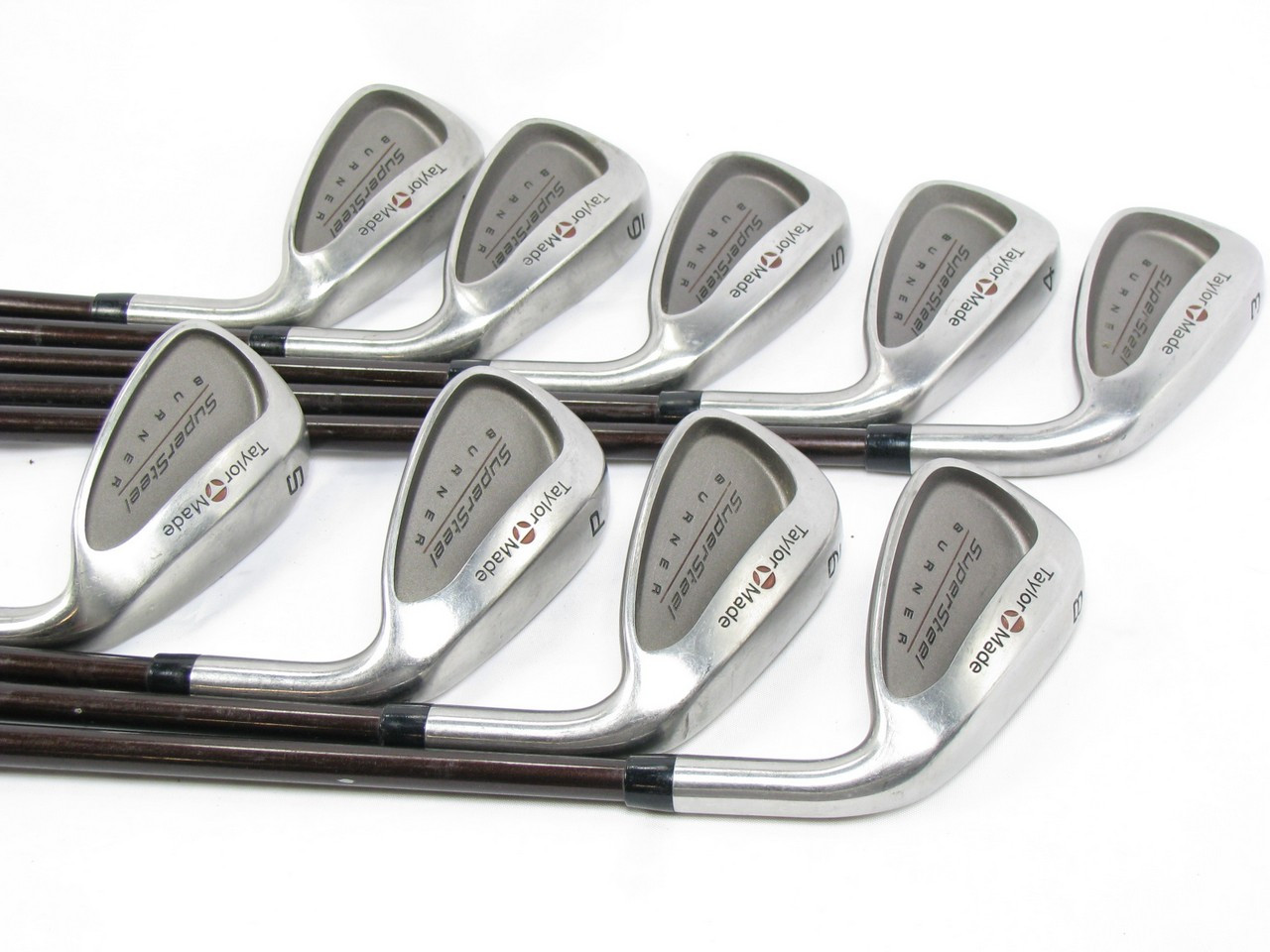 TaylorMade Supersteel Burner iron set 3-PW+SW w/ Graphite Bubble R  display picture 1