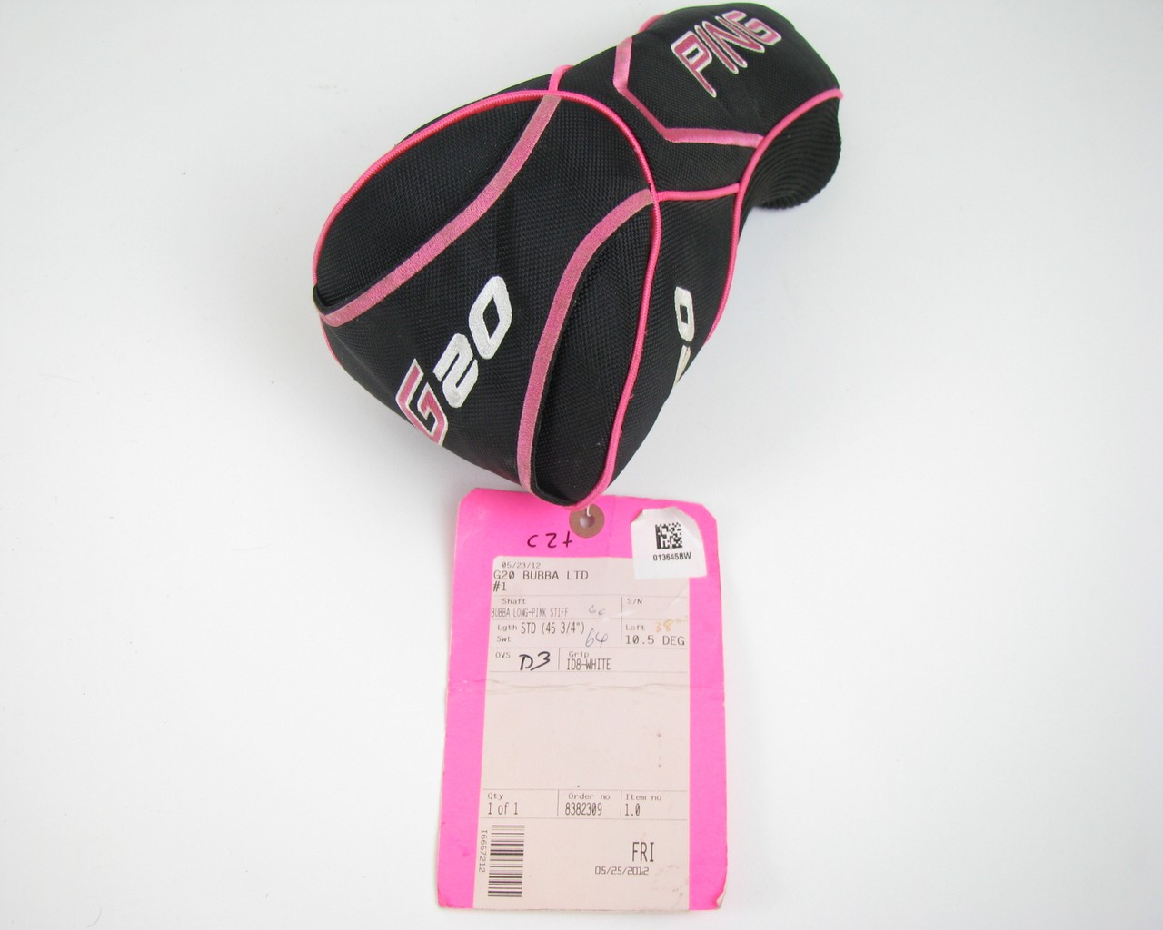 Ping G20 Bubba Watson Limited Edition 2012 PINK Driver 10.5 degree w/  Headcover (Out of Stock)