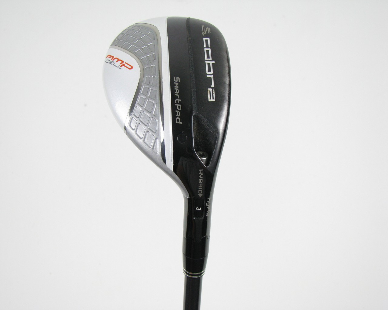 【美品】コブラ AMP CELL 3H 4H ハイブリッド 純正カーボンS Cobra Amp Cell Silver Hybrid 3-4 w/ Graphite Stiff Flex +Headcover