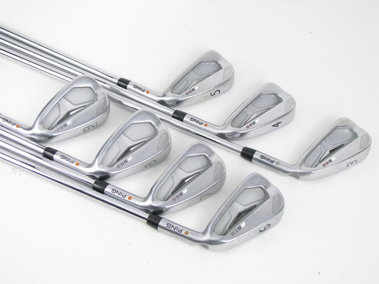 Ping S55 ORANGE DOT iron set 3-9 (NO PW) w/ Project X Rifle 6.0 