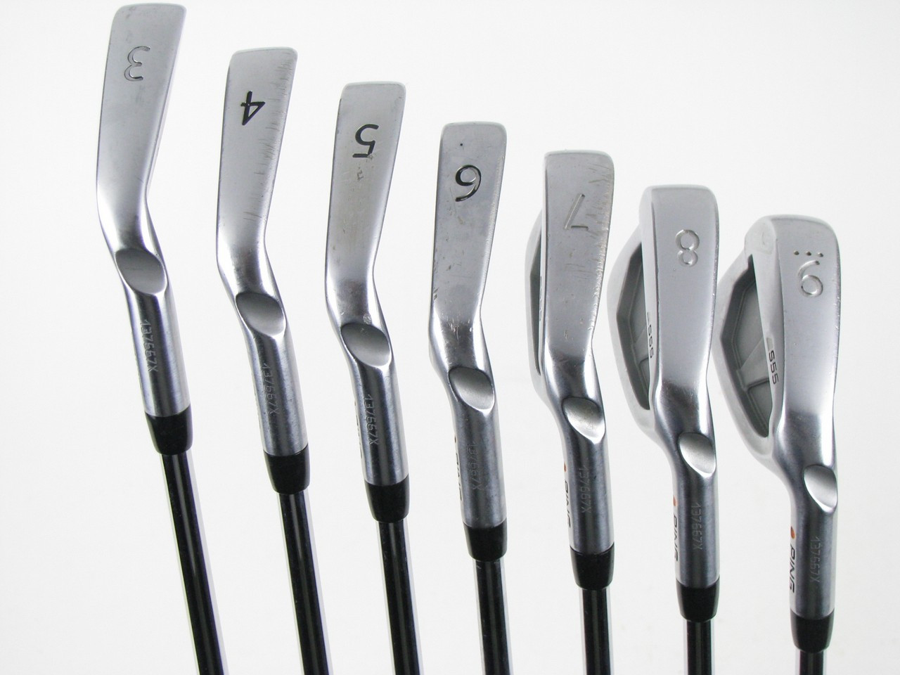 Ping S55 ORANGE DOT iron set 3-9 (NO PW) w/ Project X Rifle 6.0