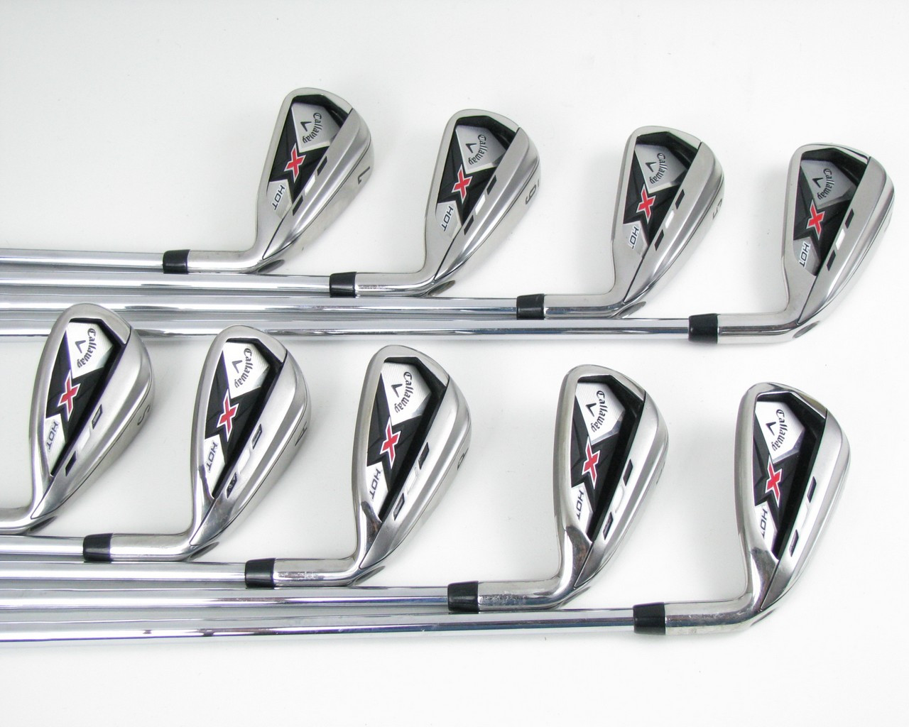 Callaway X Hot iron set 4-PW+AW+SW w/ Steel Speed Step 85 Regular