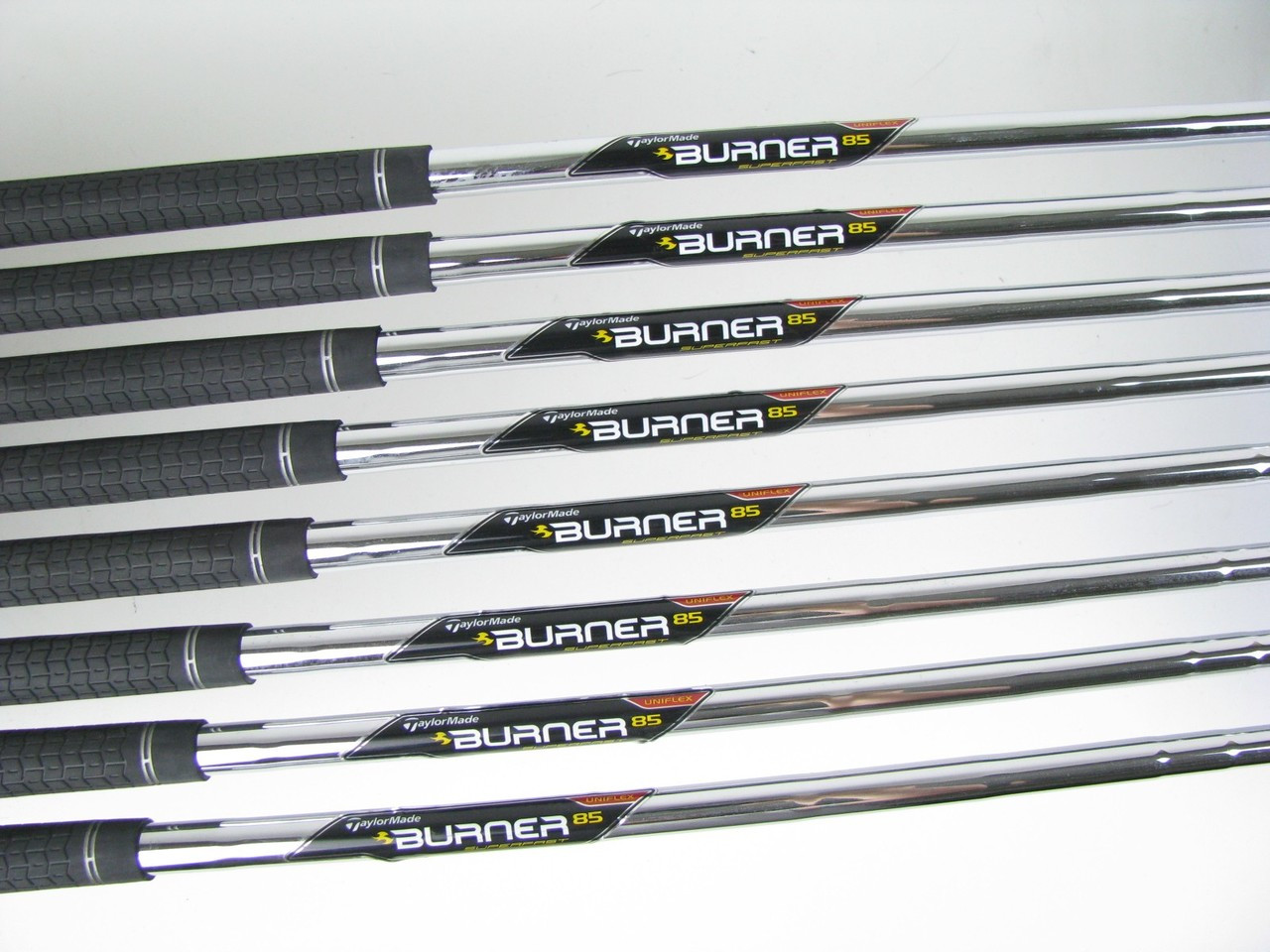LEFT HAND TaylorMade Burner 1.0 iron set 4-PW+AW w/ Steel Burner