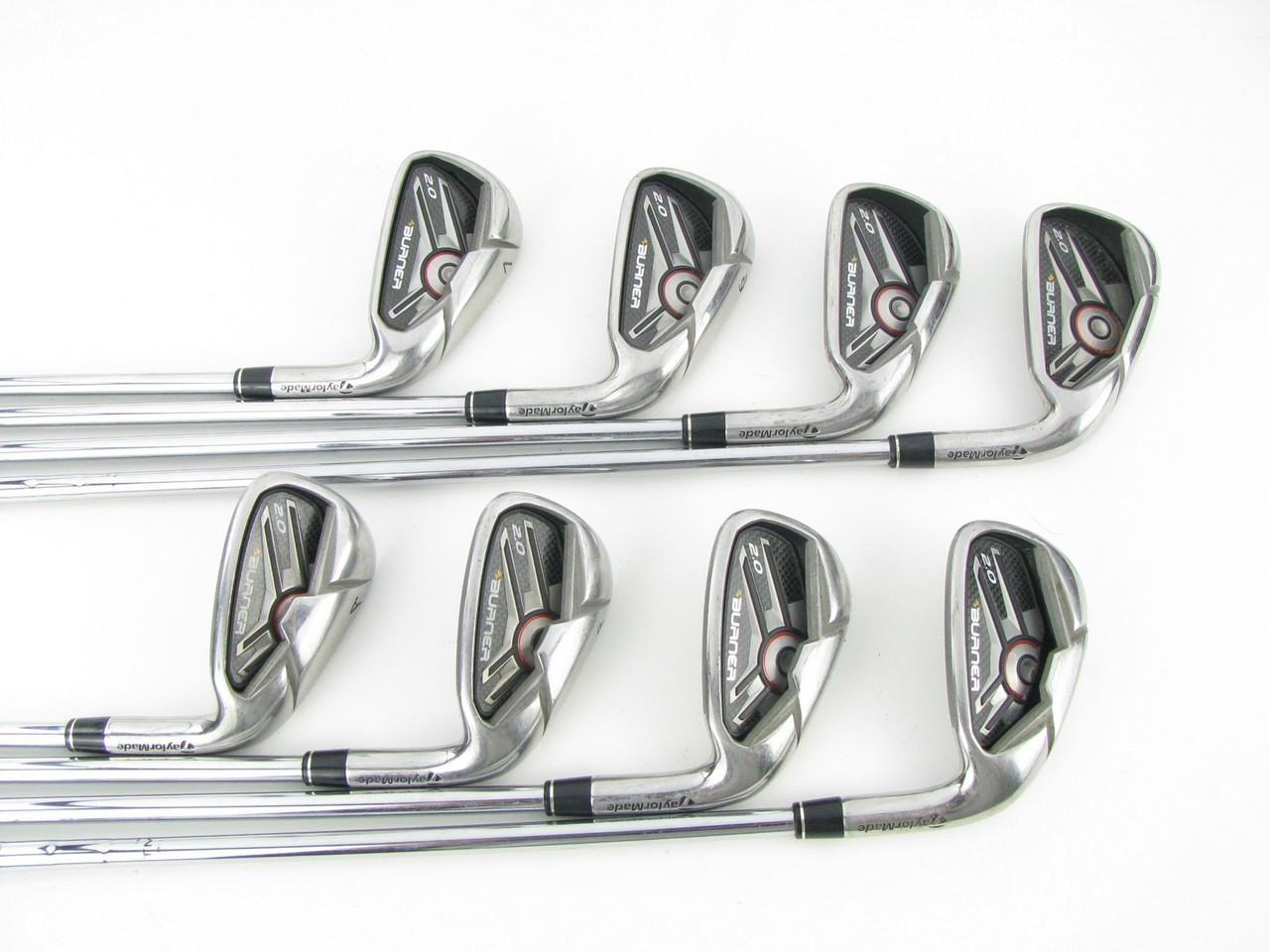 TaylorMade Burner 2.0 レディースアイアンセット 9本 TaylorMade Burner 2.0 iron set 4-PW+AW w/ Steel Regular Flex (Out