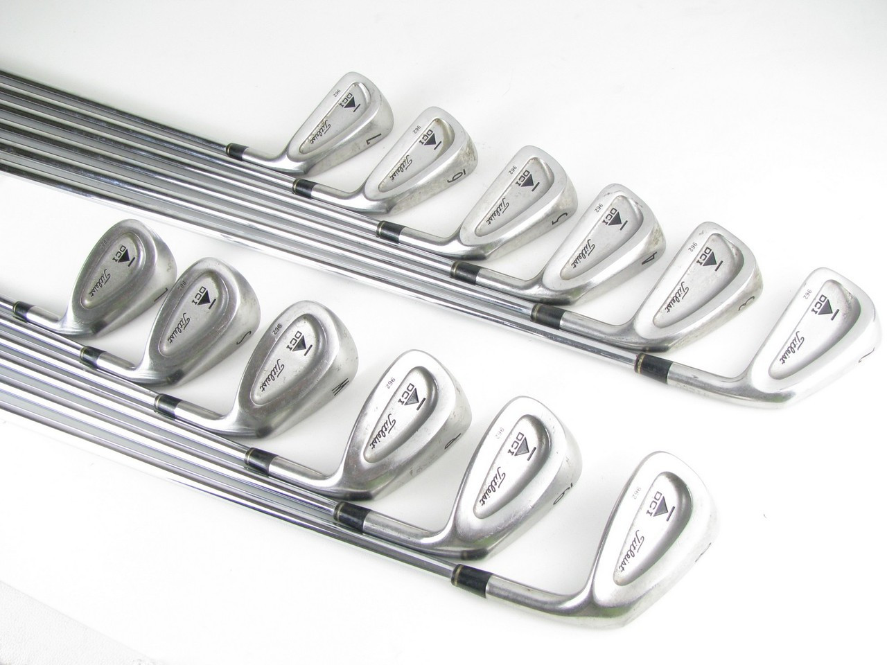 Titleist DCI 962 iron set 2-PW+GW+SW+LW w/ Steel Rifle Tour