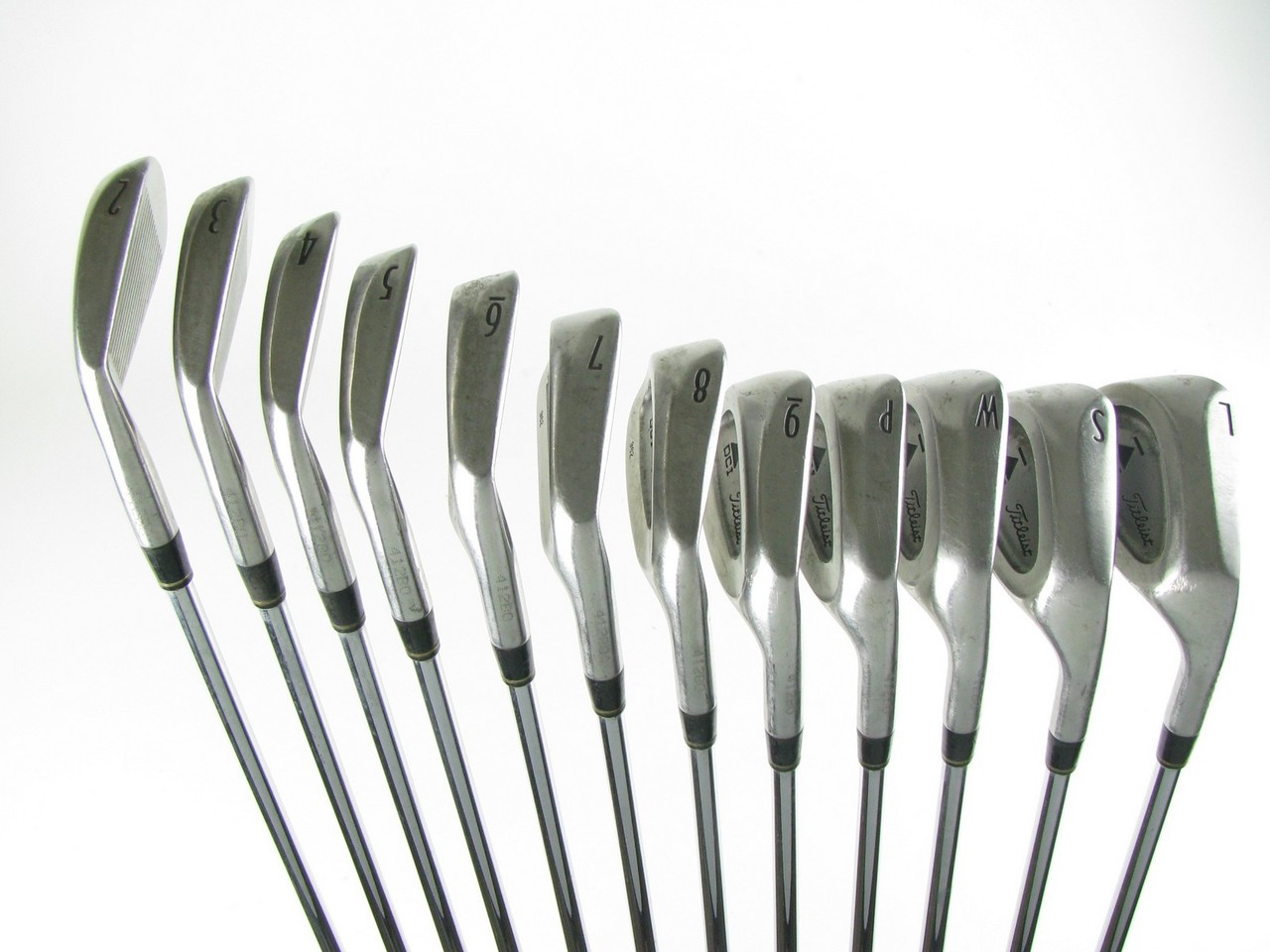 Titleist DCI 962 iron set 2-PW+GW+SW+LW w/ Steel Rifle Tour