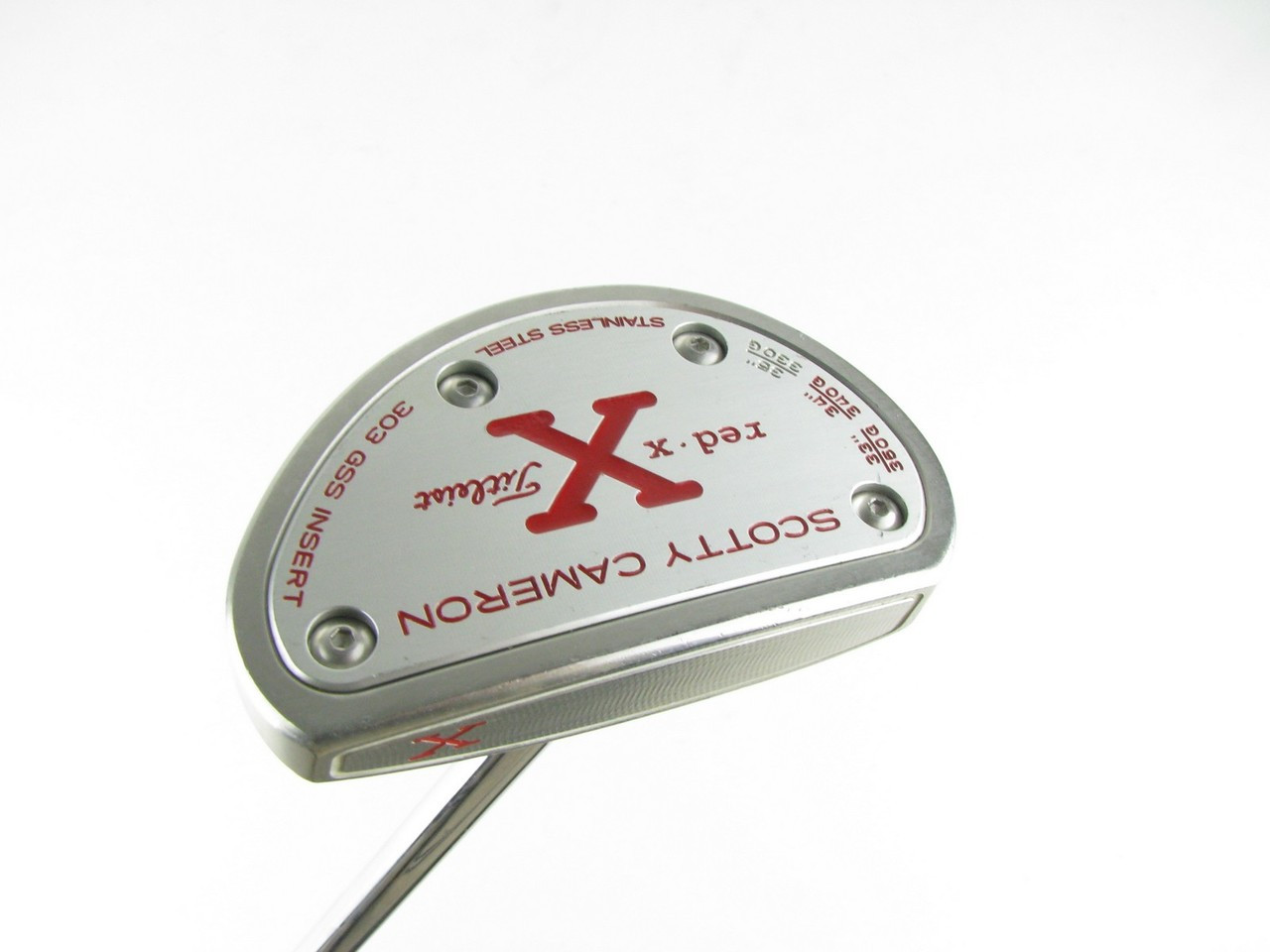 Scotty Cameron Titleist Red X2 303 GSS 3 Dot Putter 35