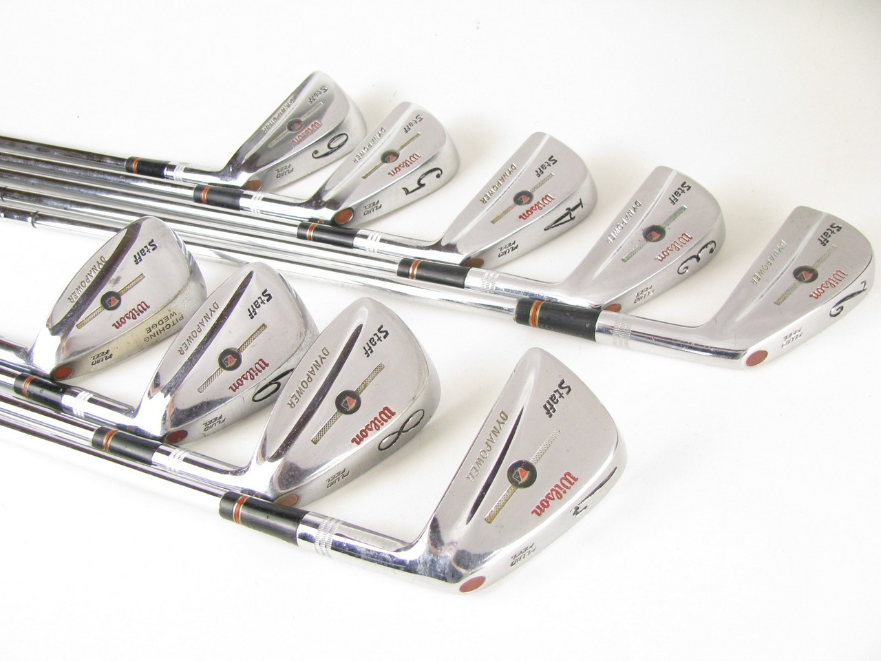 VINTAGE Wilson Staff Dynapower Button Back 71-72 iron set 2-PW