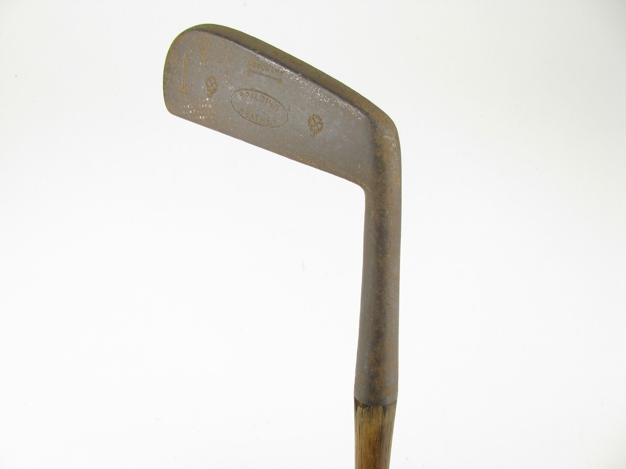 VINTAGE Spalding Heather 1-J Accurate Hickory Shaft Putter (Out of  display picture 1
