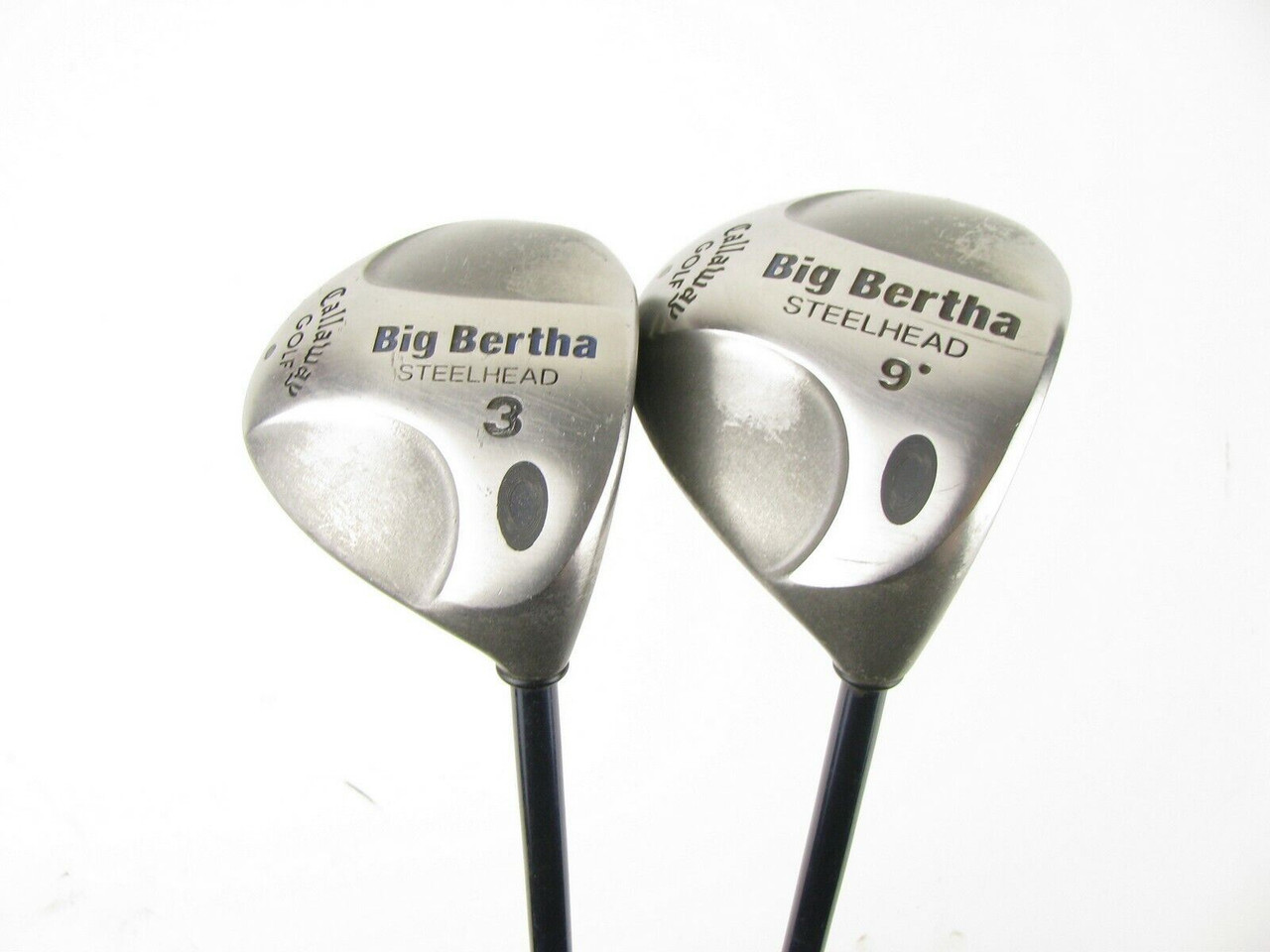 Set of 2 Callaway Big Bertha Steelhead Driver and 3 wood w