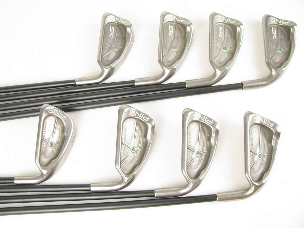 Ping ISI-K GREEN DOT iron Set 3-PW with Graphite U44 Senior Flex +