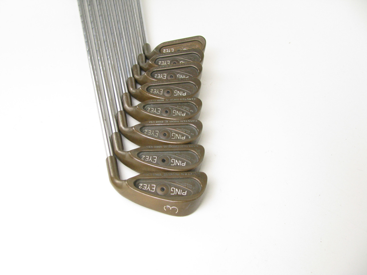 Ping Eye2 BeCu Beryllium Copper BLACK DOT Iron Set 3-PW with Steel ZZ-Lite  - Clubs n Covers Golf