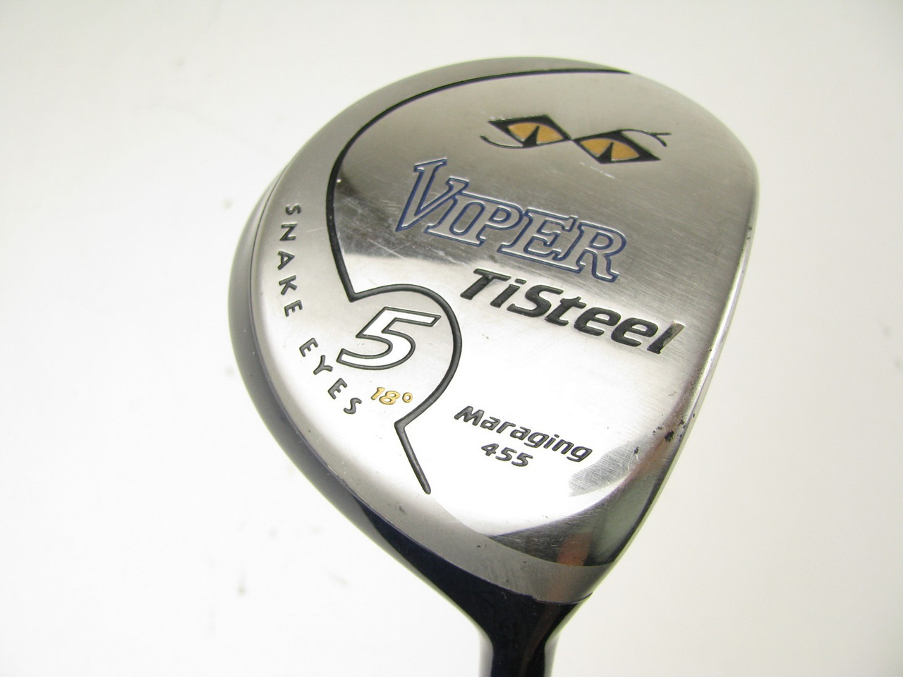 Snake Eyes Viper TiSteel Fairway 5 Wood 18 degree with Graphite