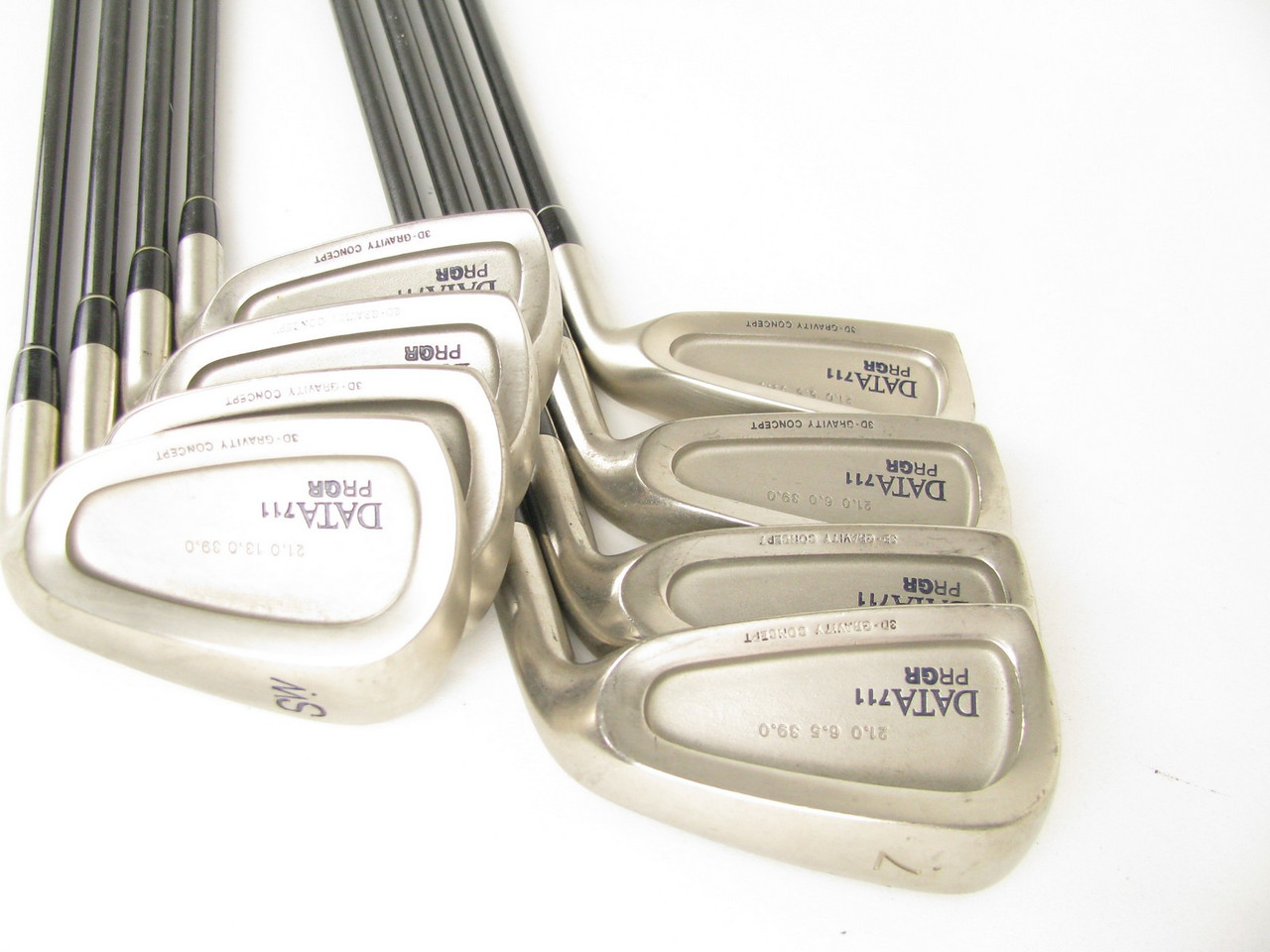 PRGR Data 711 3D Gravity Concept iron set 4-PW+AW+SW MISSING 8