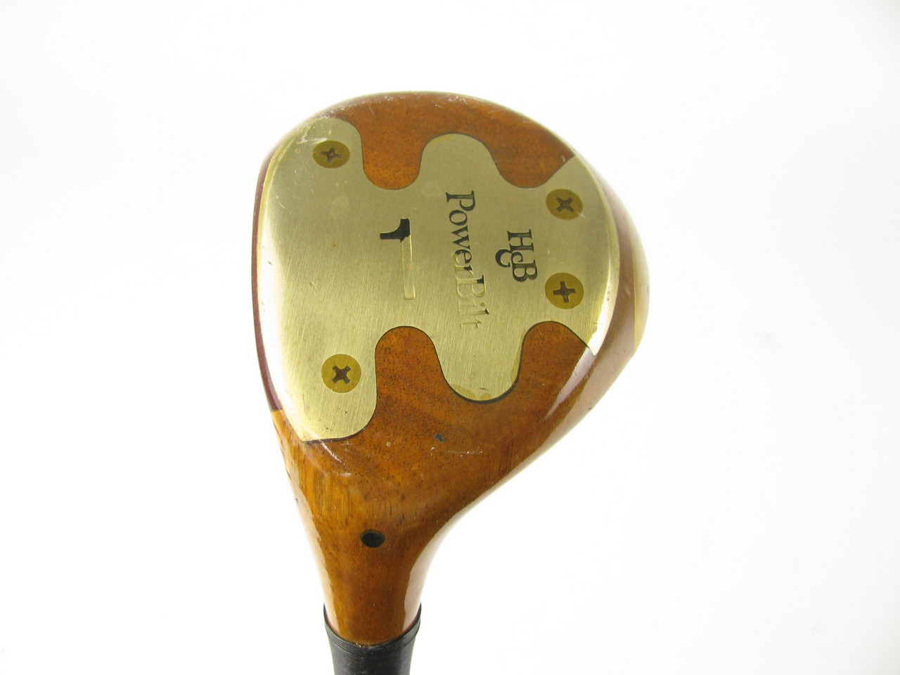 LEFT HAND Powerbilt H&B Genuine Persimmon Golf Driver with