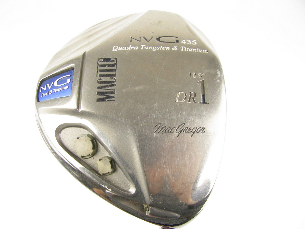 MacGregor Mactec NVG Quadra Tungsten Titanium 435 Driver 10.5* w/ Graphite  Regular