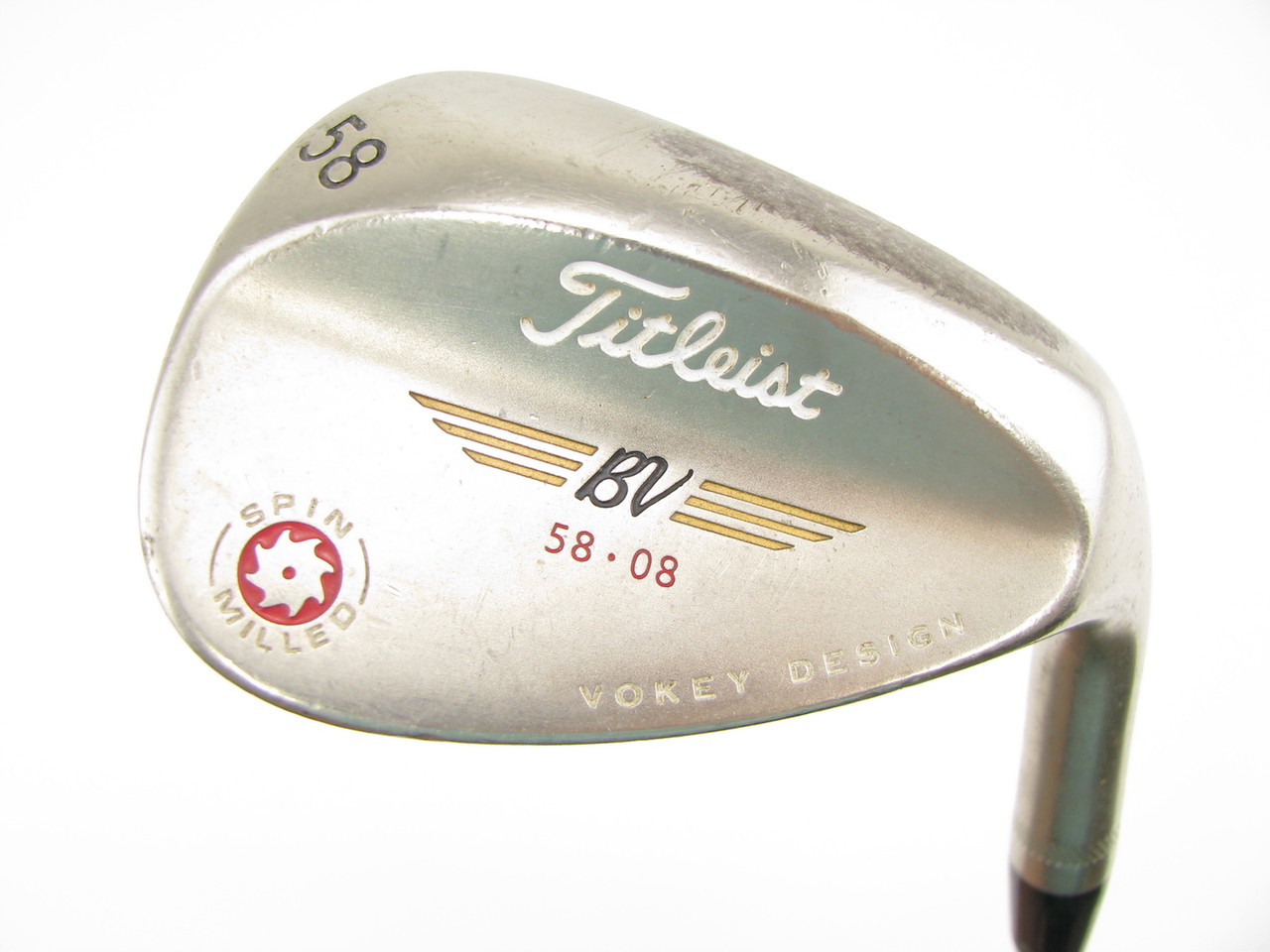 Titleist Vokey Spin Milled Black Nickel 58* Lob Wedge 58-08 w&frasl; Steel Stiff