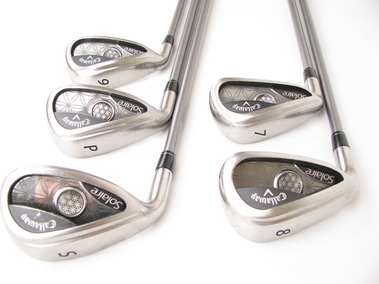 LEFT HAND LADIES Callaway Solaire iron and wood Set 1w,3w,5h,6h,7