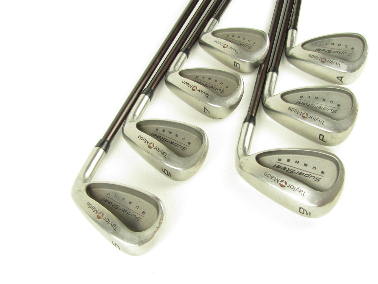TaylorMade Supersteel Burner iron set 5-PW+GW w/ Graphite Bubble R 