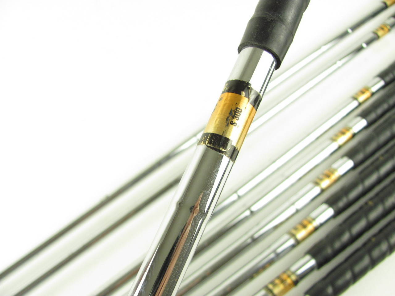 VINTAGE Wilson Gooseneck iron set 2-PW w/ Steel Dynamic Gold Stiff