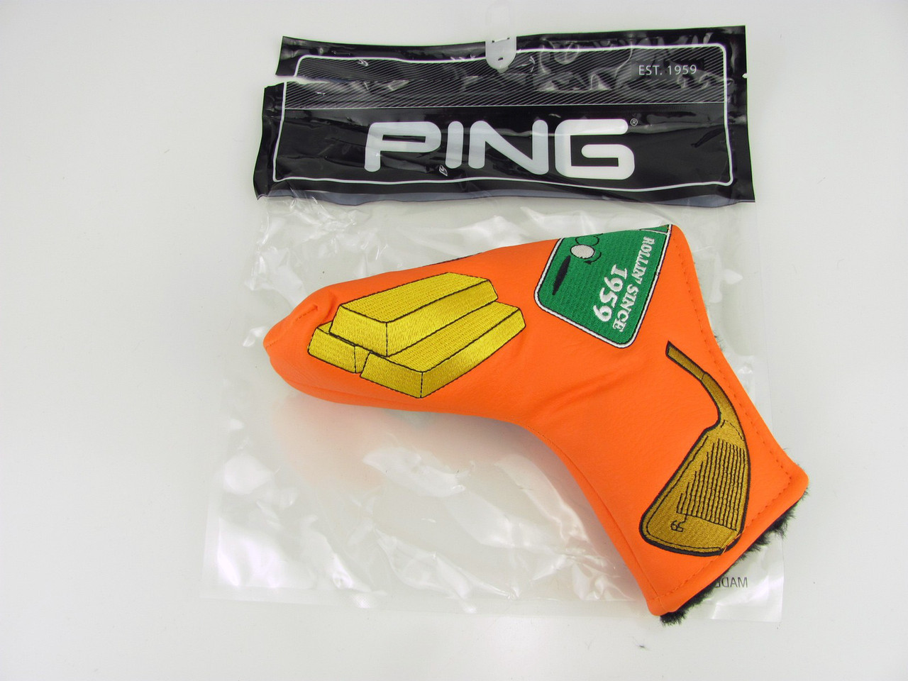 NEW Ping Decal Orange 2022 BLADE Putter Headcover MAGNETIC Clubs