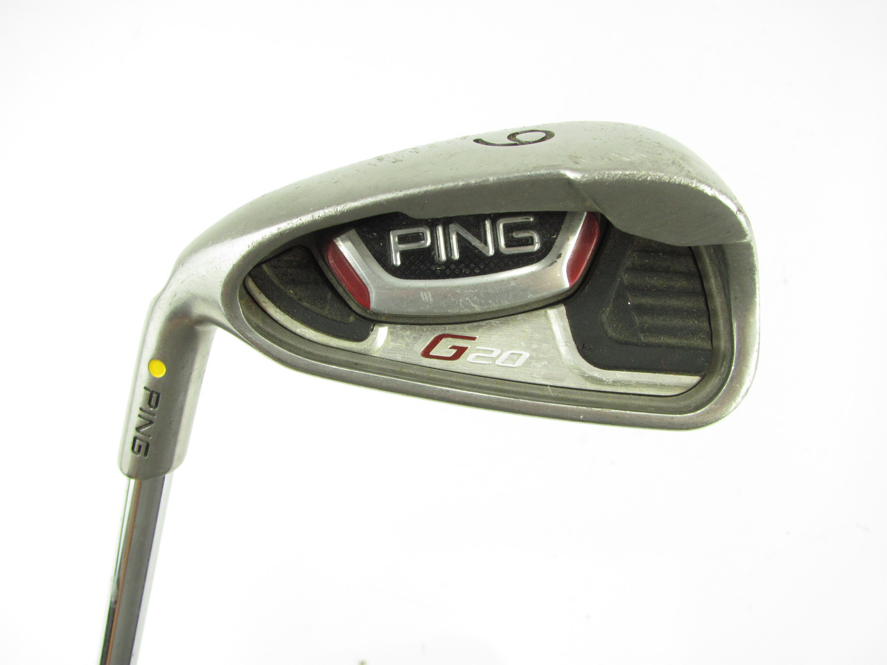 LEFT HAND Ping G20 YELLOW DOT 6 iron with Steel CFS Stiff - Clubs