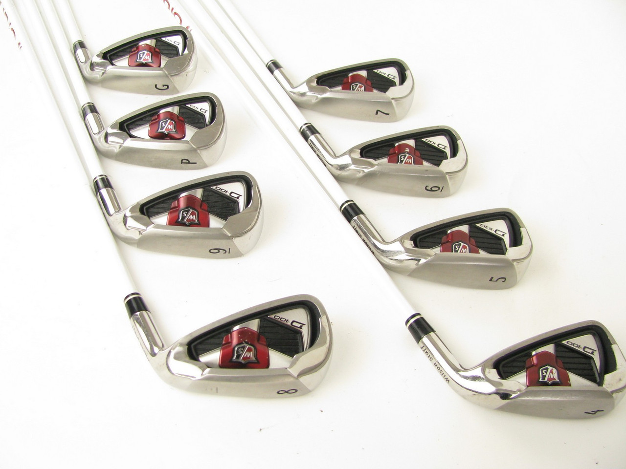 Wilson D-100 Iron Set 4-PW+GW Graphite Matrix Studio 6.1 Stiff +1