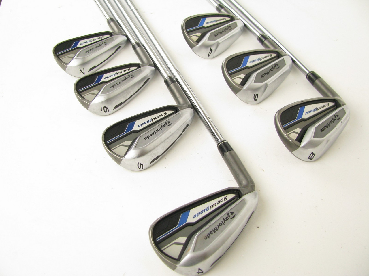 LEFT HAND TaylorMade Speedblade Iron Set 4-PW Steel 85g Regular +1 