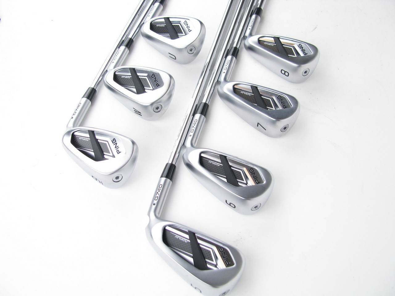 NEW Ping G740 BLACK DOT Iron Set 5-PW+GW Steel AWT 3.0 Regular +1