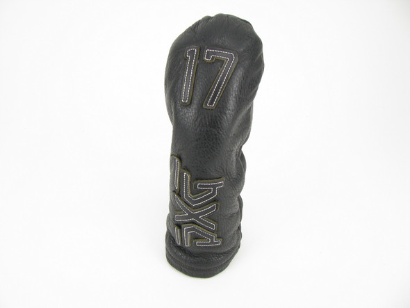 PXG Premium Leather BLACK OUT White Raised Lettering Hybrid Headcover 17 degree
