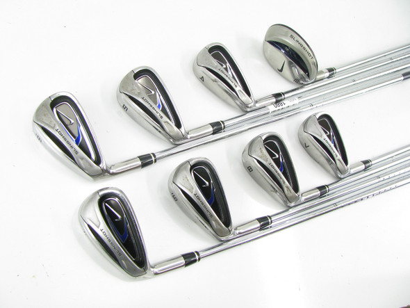 LEFT HAND Nike Slingshot 2010 Iron Set 3H+4-PW Steel Uniflex