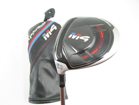 LEFT HAND TaylorMade M4 3 Wood 16.5 degree Graphite Regular +HC