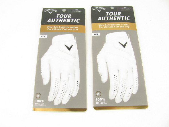 2-Pair NEW Callaway Tour Authentic Golf Glove XL Men's Left