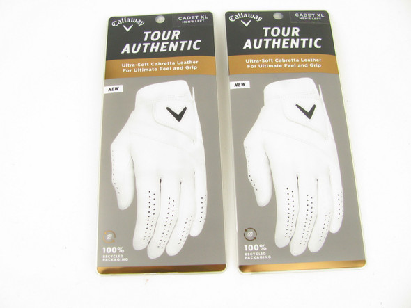 2-Pair NEW Callaway Tour Authentic Golf Glove CADET XL Men's Left