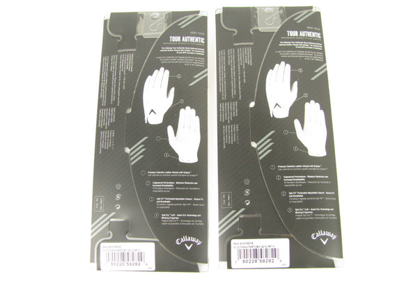 2-Pair NEW Callaway Tour Authentic Tour Series Golf Glove CADET XL Men's Left