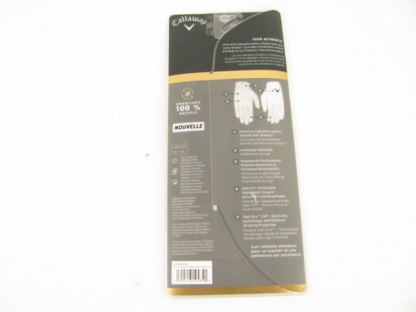 NEW Callaway Tour Authentic Golf Glove MEDIUM Men's Right