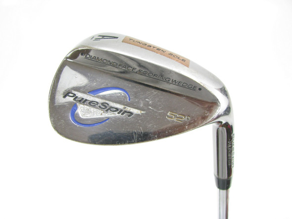 Pure Spin Diamond Face Gap Wedge 52 degree Steel Wedge Flex