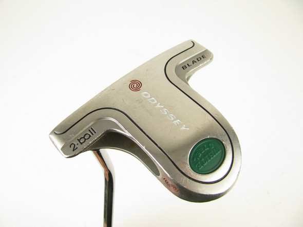 LEFT HAND Odyssey White Steel 2-Ball Blade Putter 35"