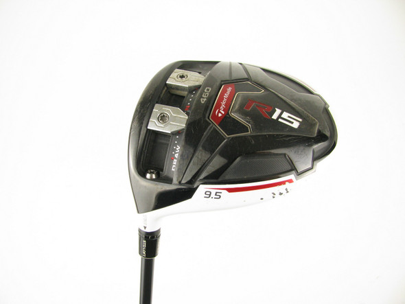 LEFT HAND TaylorMade R15 460 Driver 9.5* Graphite Speeder 57 Evolution Stiff