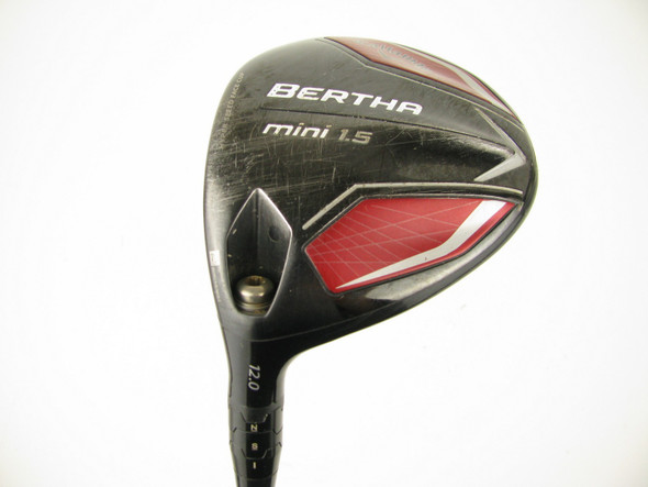 LEFT HAND Callaway Bertha Mini 1.5 Mini Driver 12 degree Hzrdus Smoke 70g Stiff