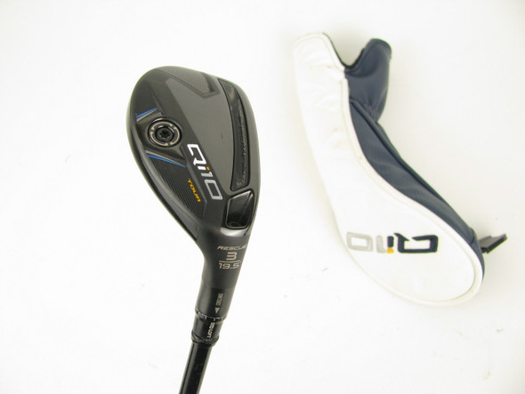 TaylorMade Qi10 Tour #3 Hybrid 19.5 degree Hzrdus RDX Smoke 80g Stiff +HC