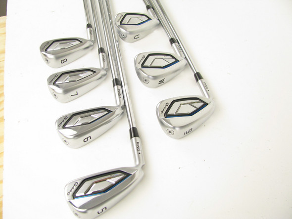 LEFT HAND MINT Ping G440 BLACK DOT Iron Set 5-PW+GW Steel AWT 3.0 Regular +1/2"