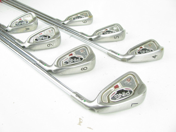 Ping i15 GREEN DOT Iron Set 4-PW Steel Stiff -1/2"
