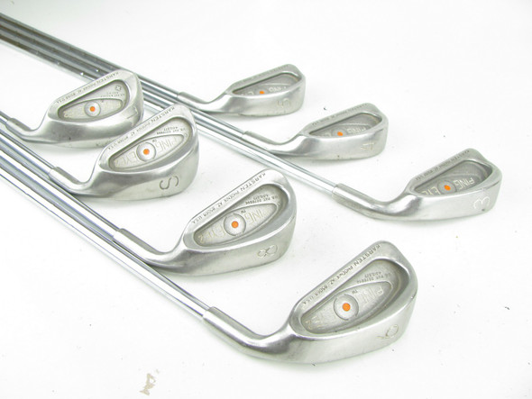 Ping Eye2 ORANGE DOT Iron Set 3-8+SW+LW Steel Stiff -1/4"