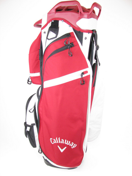 NEW Callaway Cargo Cart Golf Bag Cardinal/Silver 14 Dividers